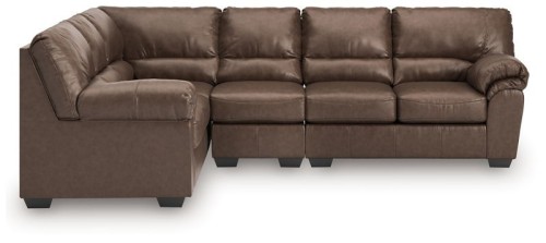WillowBend - Umber - 3-Piece Sectional With RAF Sofa With Corner Wedge