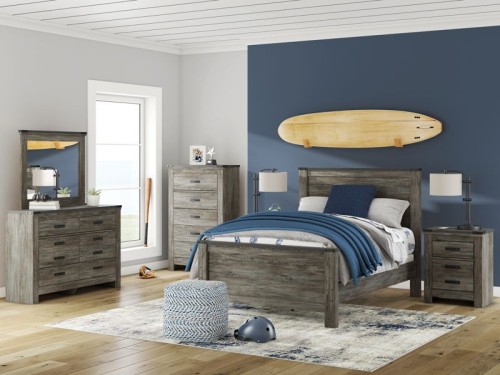 Frandern - Gray - Dresser And Mirror