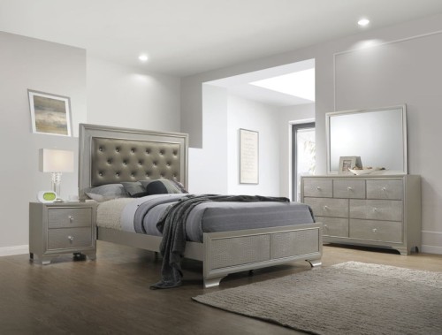 Lyssa - Full 4 Piece Bedroom Set - Champagne