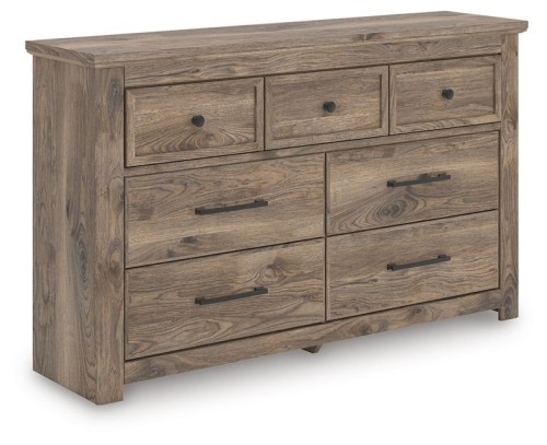 Rusticott - Brown - Dresser And Mirror