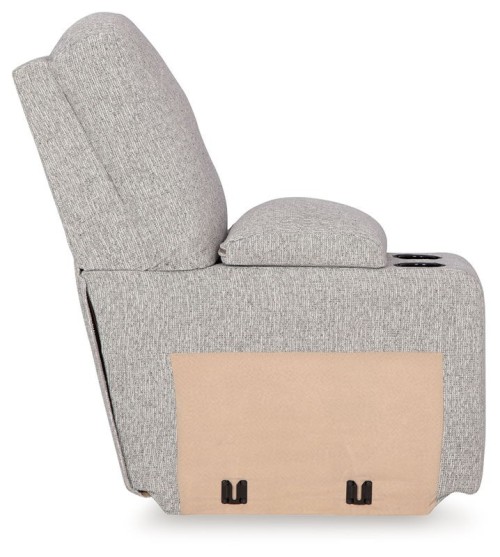 Acklen Place - 3-Piece Sectional With Storage Console - Pewter