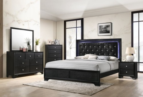 Micah - Twin 4 Piece Bedroom Set - Black