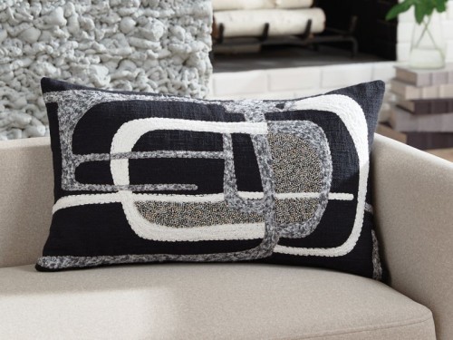 Gavrileigh - Black / Gray / Ivory - Pillow (Set of 4)