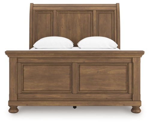Feddinger - Medium Brown - King Sleigh Bed