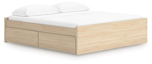 Onita - Natural - Twin Platform Bed With 1 Side Storage