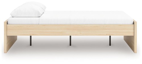 Onita - Natural - Twin Platform Bed With 1 Side Storage