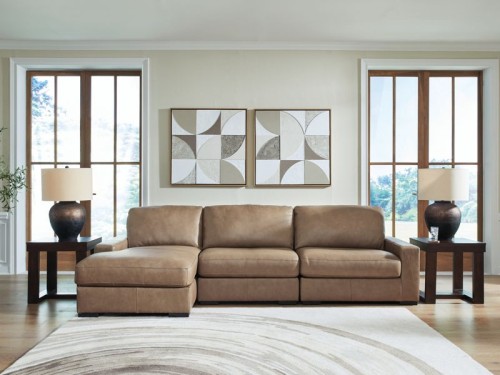 Veronella - 3-Piece Sectional With LAF Corner Chaise - Sahara
