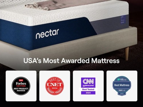 Nectar Luxe Memory Foam 5.1 - White - California King Mattress