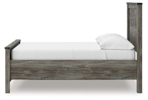 Frandern - Black / Gray - Queen Panel Bed