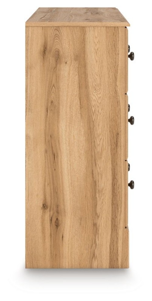 Aleaport - Warm Brown - Dresser and Mirror