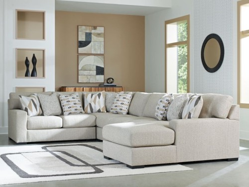 LaureLGrove - Pebble - 5-Piece Sectional With RAF Corner Chaise