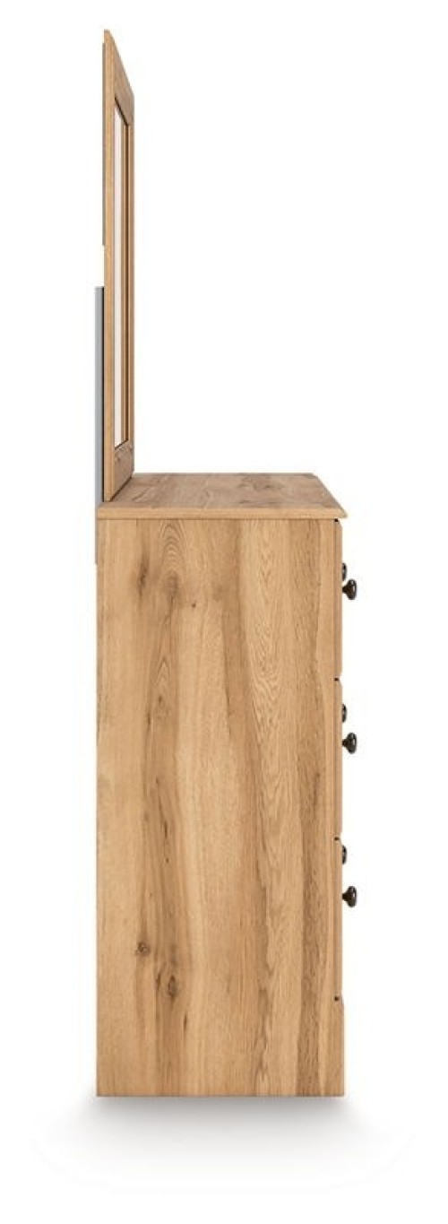 Aleaport - Warm Brown - Dresser and Mirror