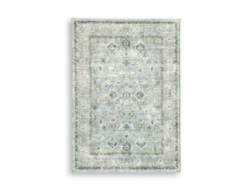 Ladstoney - Teal / Beige / Ochre - Medium Rug