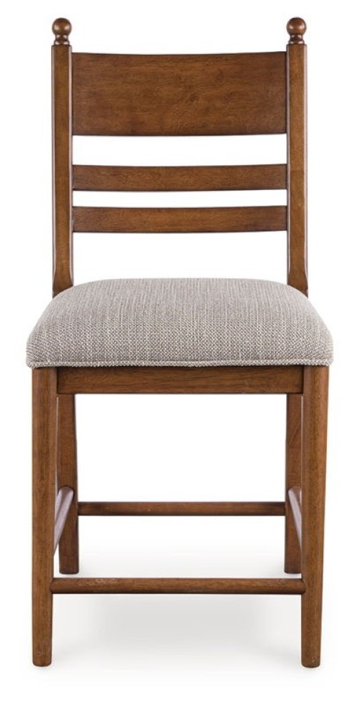 Greddinton - Black - Upholstered Barstool (Set of 2)