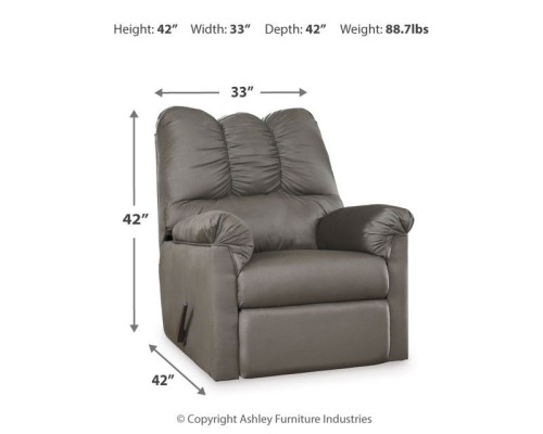 Darcy - Blue - Rocker Recliner