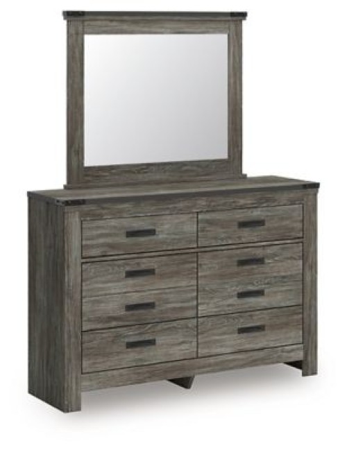 Frandern - Gray - Dresser And Mirror