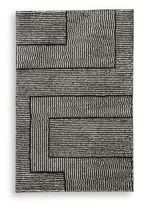 Kurtmen - Black / Ivory - Large Rug