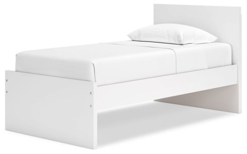 Onita - White - Queen Panel Platform Bed With 2 Side Storage