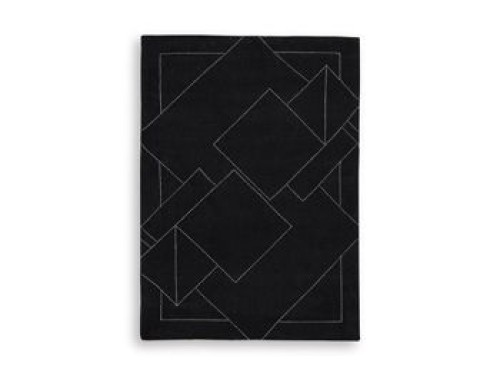 Marav - Black / White - Medium Rug