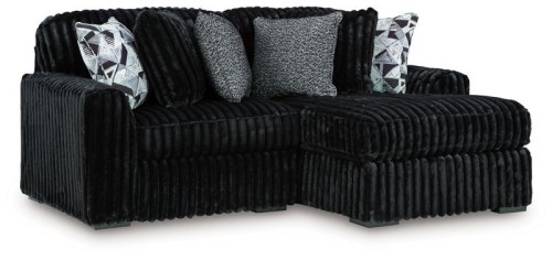 Midnight-Madness - 5-Piece Sectional - Chocolate