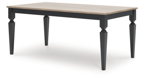 Brenkerton - Grayish Brown / Black - Rectangular Dining Room Table