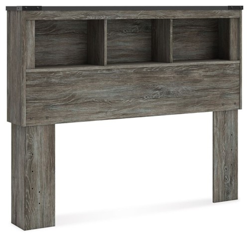 Frandern - Gray - Full Bookcase Headboard