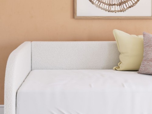 Arloster - Tan / White - Twin Upholstered Day Bed
