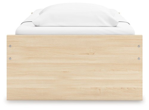 Onita - Natural - Twin Platform Bed With 1 Side Storage