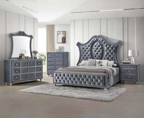 Cameo - Queen 5 Piece Bedroom Set - Gray