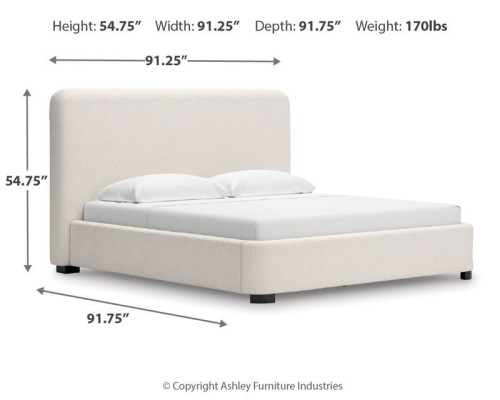 Brintstreet - Beige - King Upholstered Bed