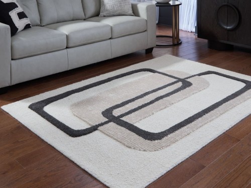 Davismour - Ivory / Taupe / Charcoal - Large Rug