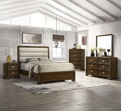 Coffield - Queen 4 Piece Bedroom Set - Brown