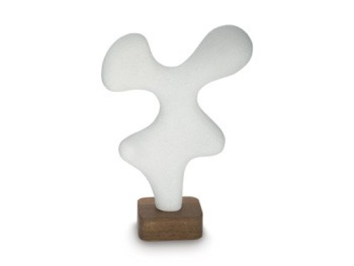 Lavarsen - White / Brown - Sculpture - 25.75"