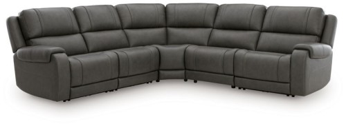 5Z - Pittson - 6-Piece Power Reclining Sectional With Storage Console - Anchor