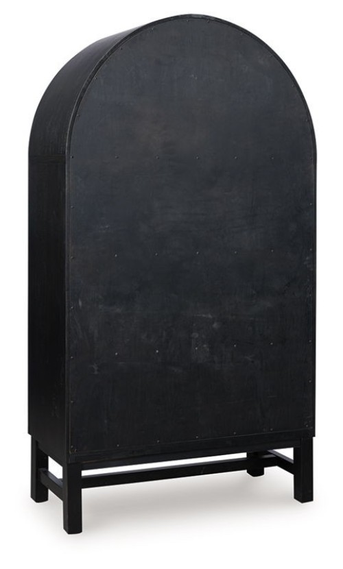 Greddinton - Black / Brown - Display Cabinet