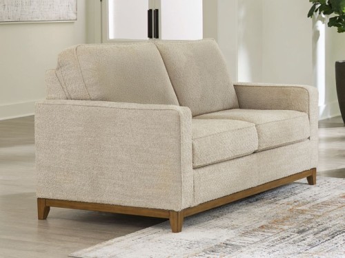 Arendale - Desert - Loveseat With Dark Cushions