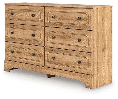 Aleaport - Warm Brown - Dresser and Mirror