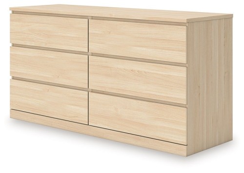 Onita - Natural - Six Drawer Dresser