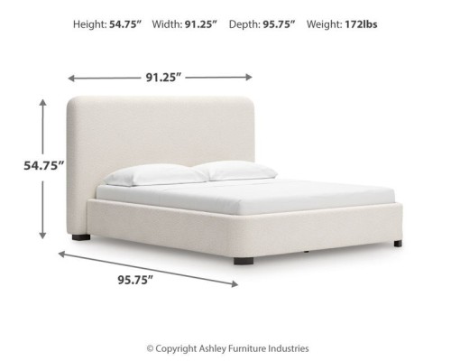 Brintstreet - Beige - Queen Upholstered Bed