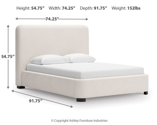 Brintstreet - Beige - Queen Upholstered Bed