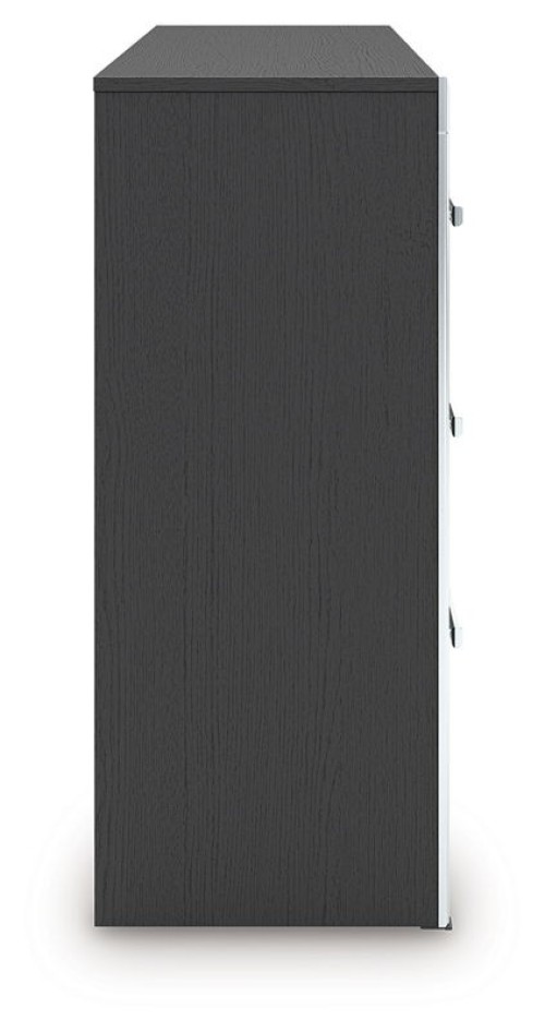 Zuraleus - Black - Six Drawer Dresser