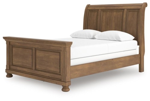 Feddinger - Medium Brown - King Sleigh Bed