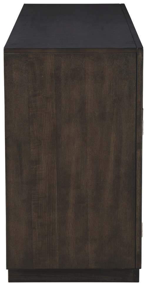 Hyndell Dark Brown Dining Room Server ROC City Furniture
