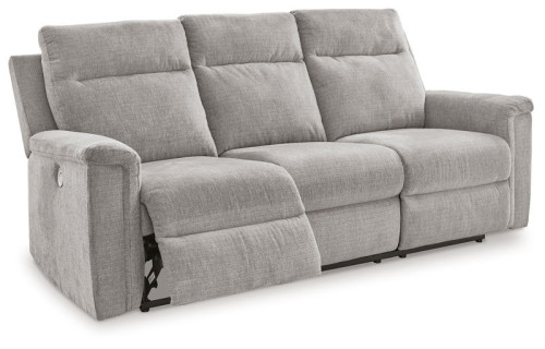 Barnsana Reclining Power Sofa- Gravel