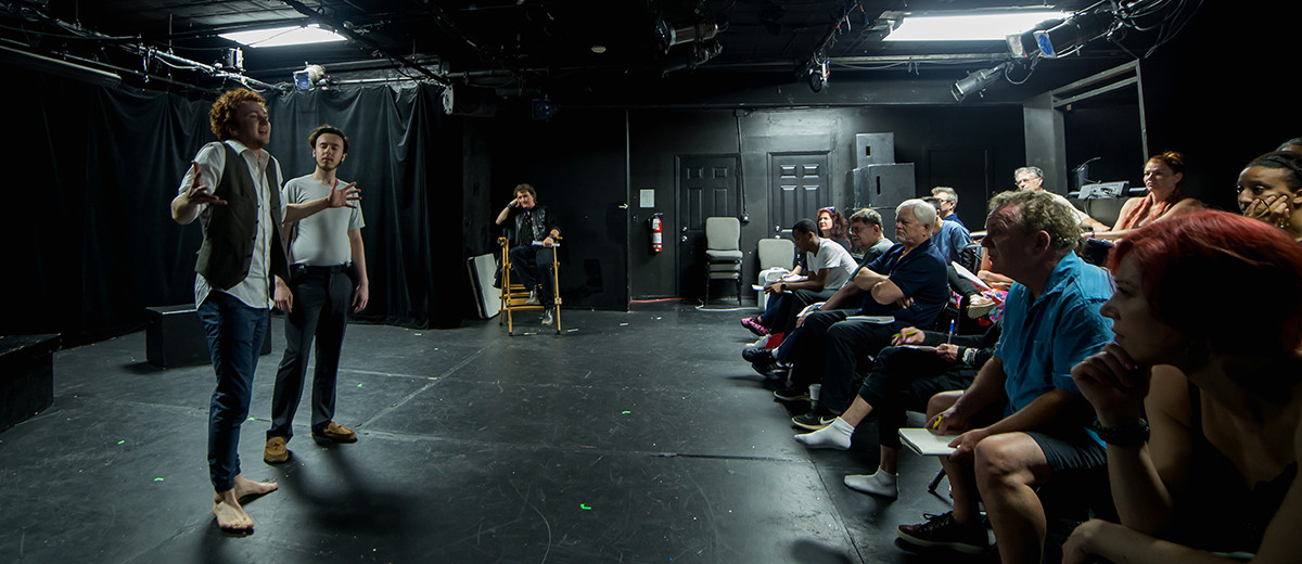 acting students performing at tom todoroff studio in nyc