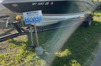 2009 FOUR WINNS H 200 BOW RIDER W/ SINGLE AXLE TRAILER