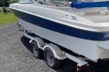 2004 BAYLINER 219 BR W/ MERCRUISER 5.0 I/O W/ DOUBLE AXLE BUNK TRAILER