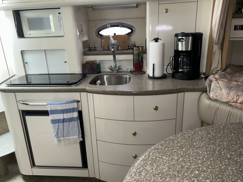 2000 MAXUM 3000 SCR CRUISER W/ DOULBLE MERCRUISER 5. I/O'S W/ 2017 VENTURE TRIPPLE AXLE TRAILER