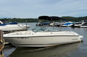 2010 MONTEREY 234 FS OPEN BOW W/ 5.7 MERCRUISER I/0 W/ 2013 EAGLE DOUBLE AXLE TRAILER