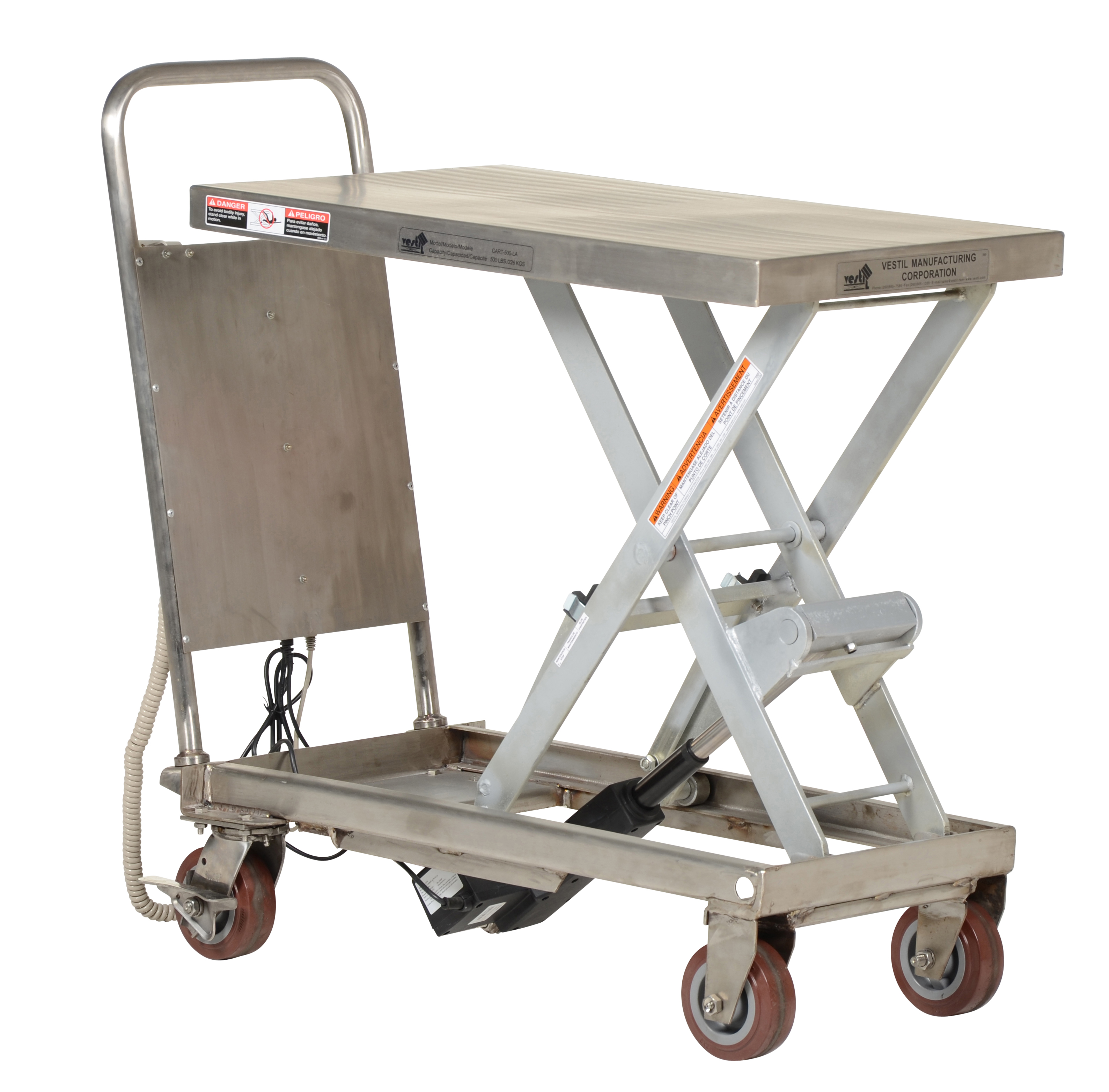 Linear Actuated Elevating Carts MP Industries